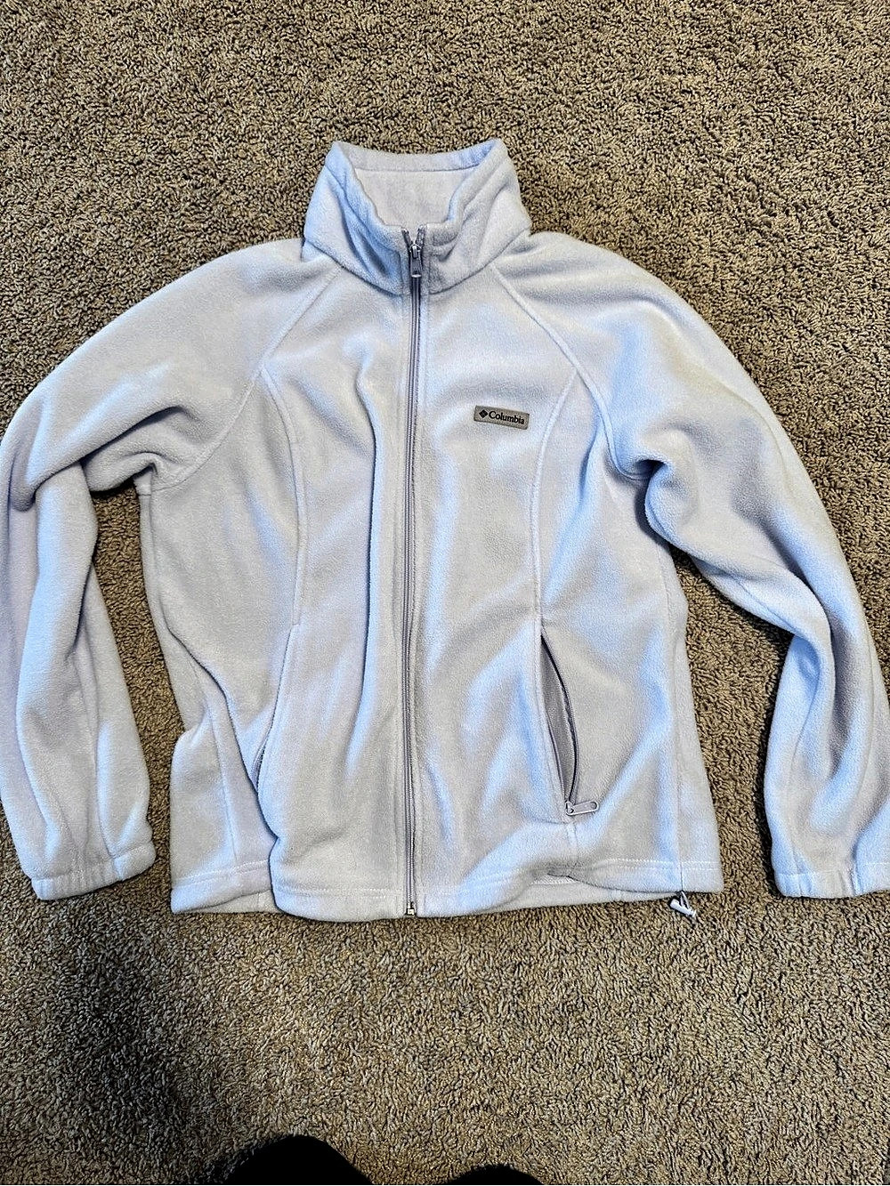 Columbia Benton Springs Fleece Jacket Women XL Lavender Full Zip WL6439